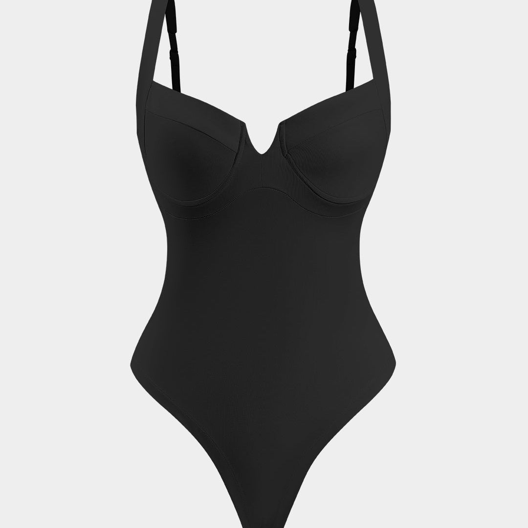 Düz Bustier Kolsuz Bodysuit