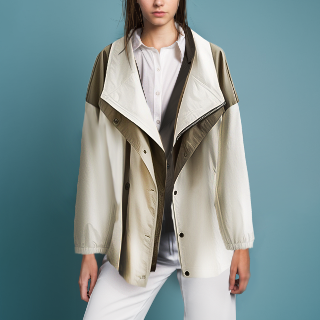 Çift Renk Oversize Ceket