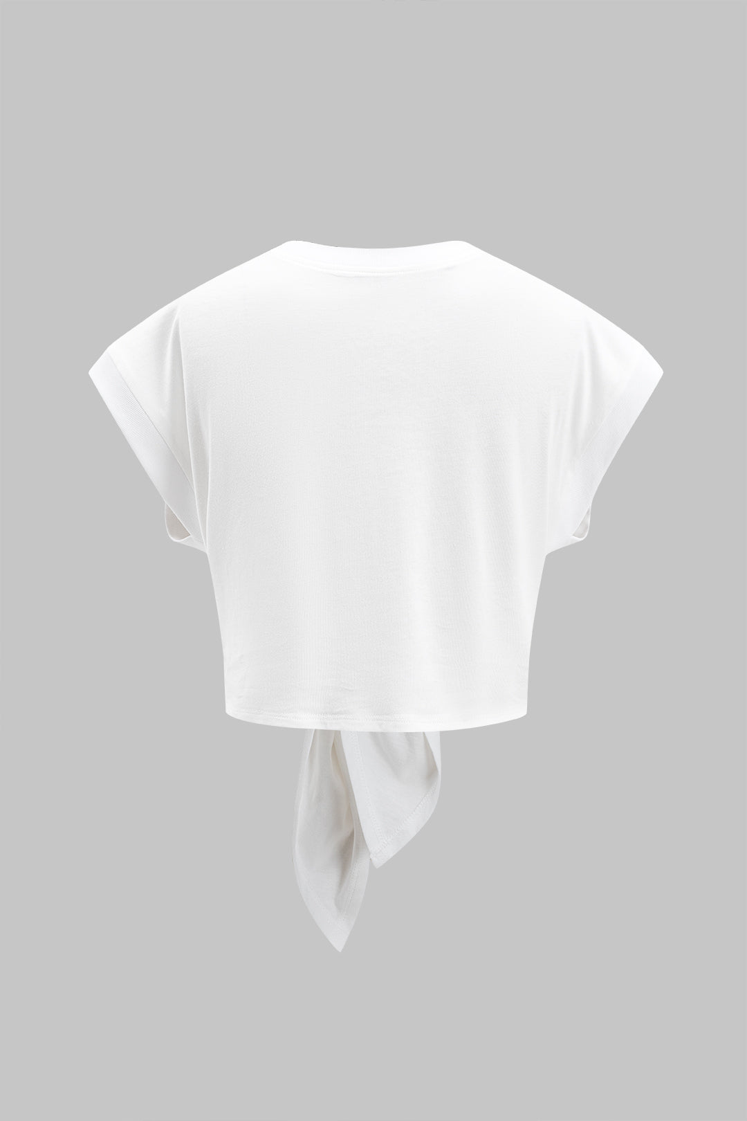 Kabarık Bağlama Detaylı T-Shirt