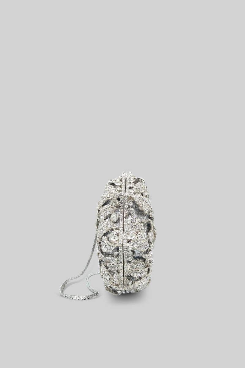 Kristal süslemeli Clutch Çanta