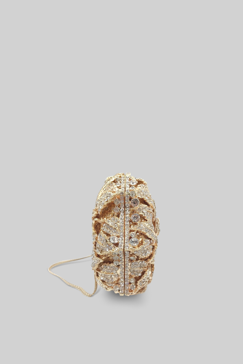 Kristal süslemeli Clutch Çanta