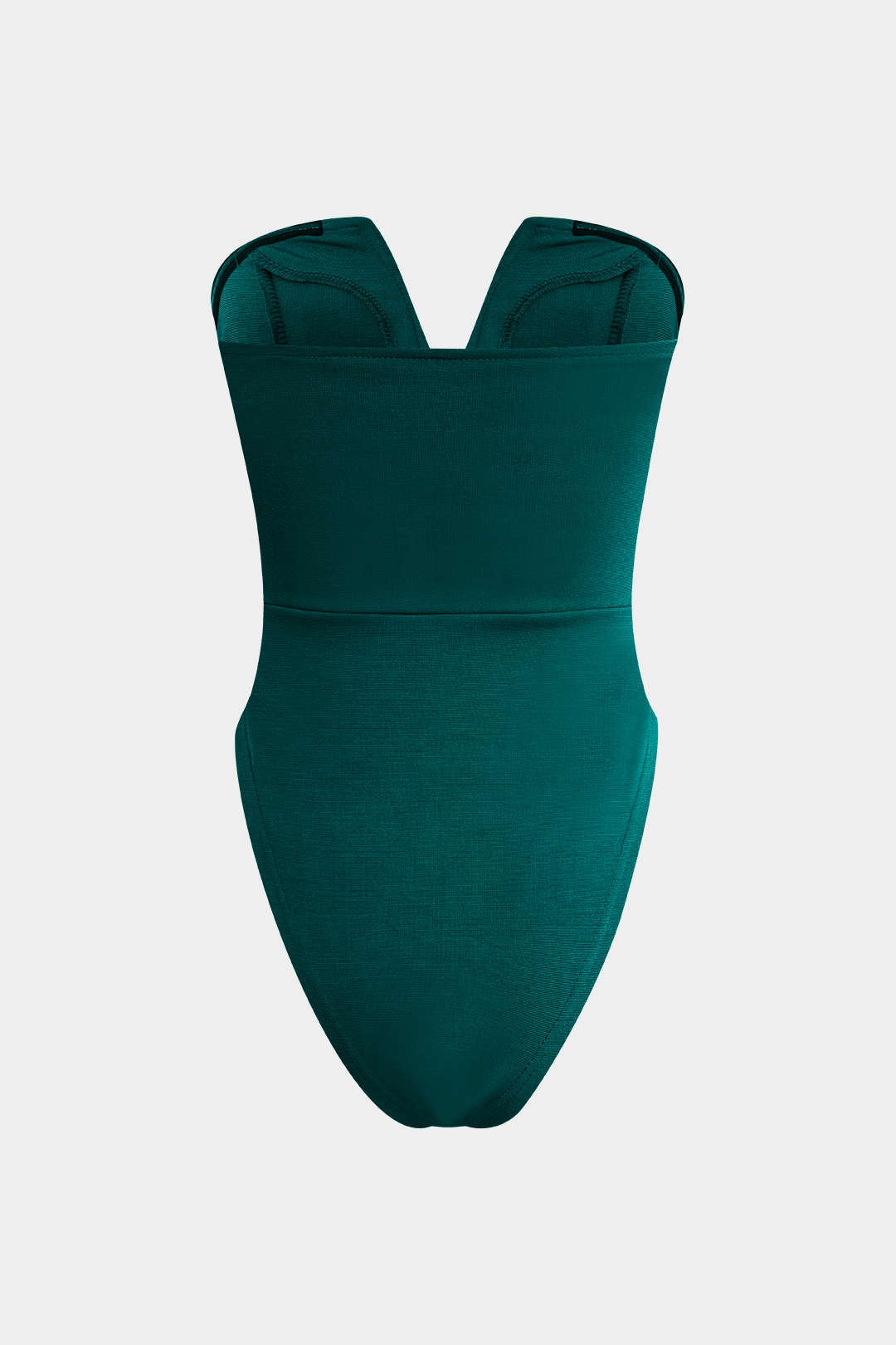 Basic V Yaka Straplez Bodysuit