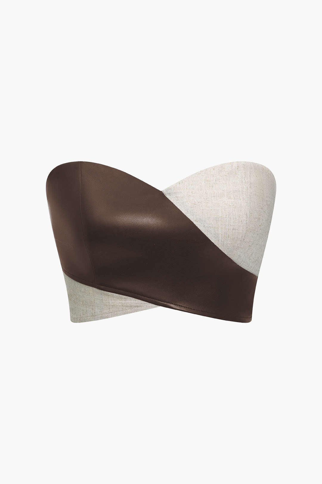 Kontrast Fermuarlı Tube Top