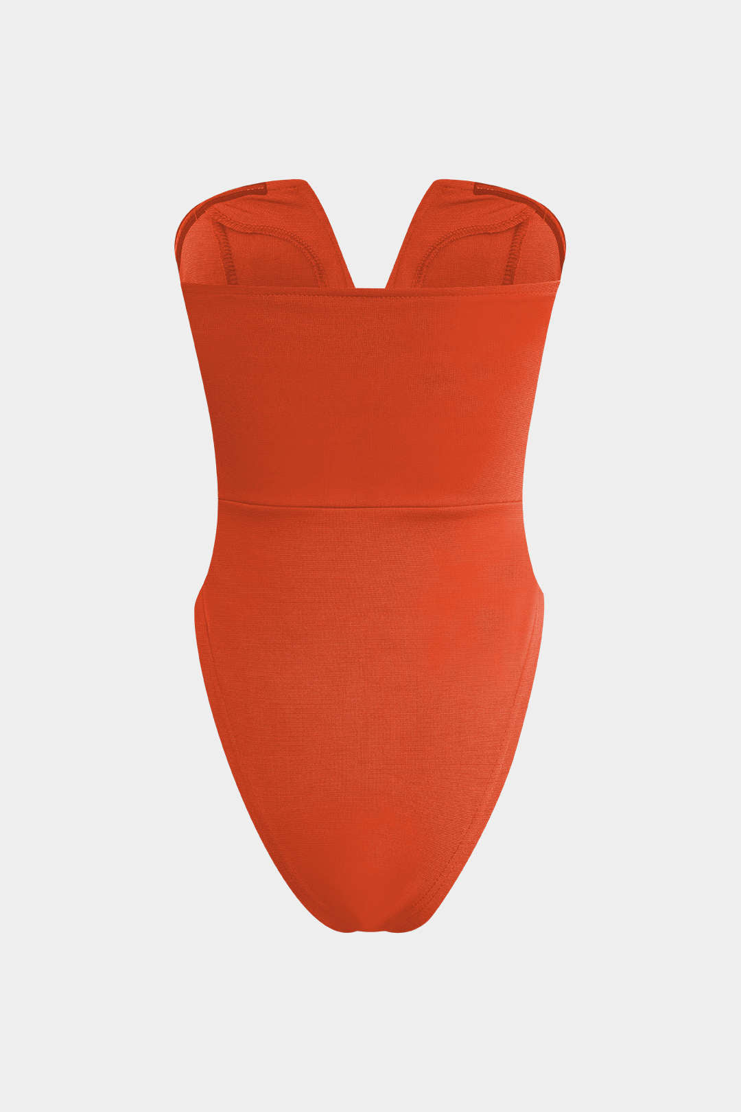 Basic V Yaka Straplez Bodysuit