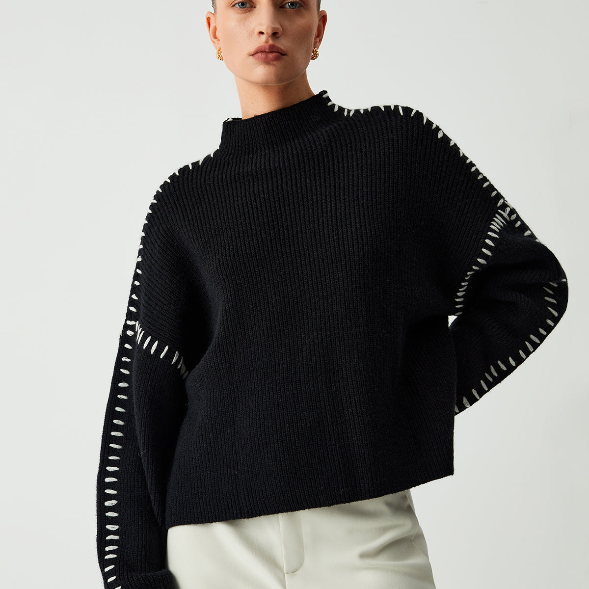Mock Neck Kazak