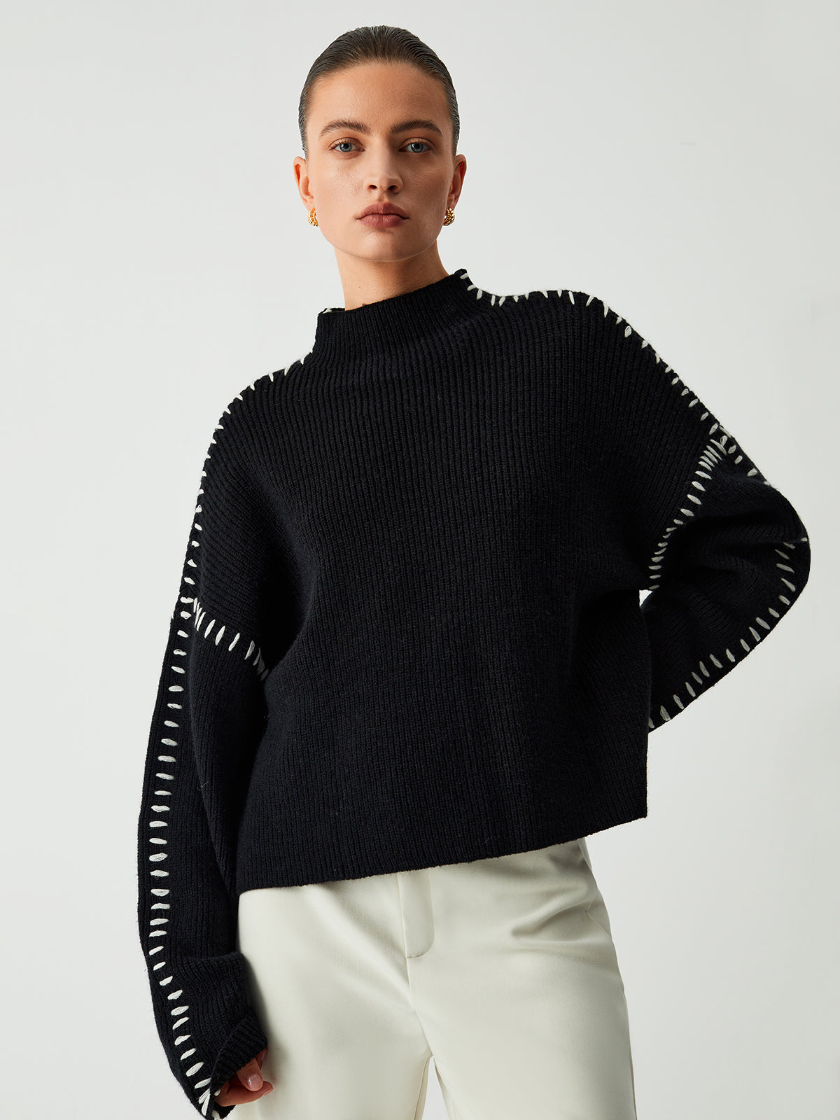 Mock Neck Kazak