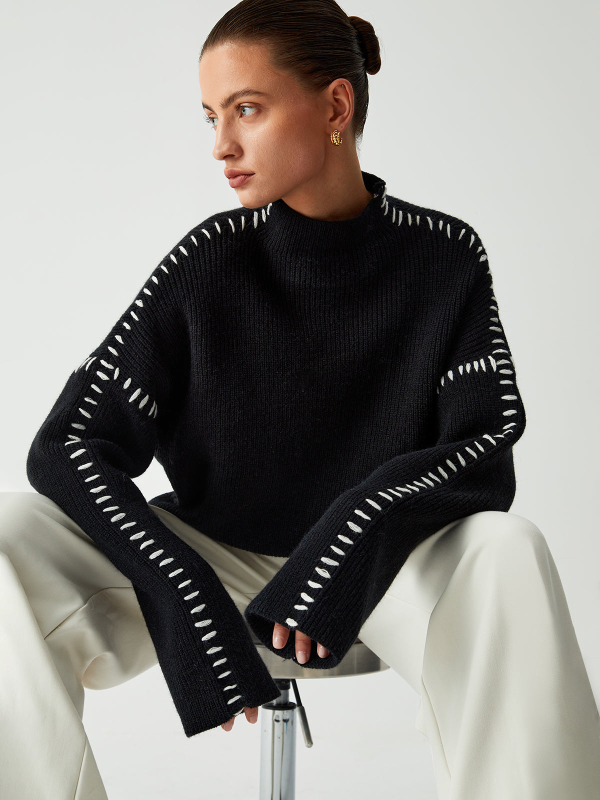 Mock Neck Kazak