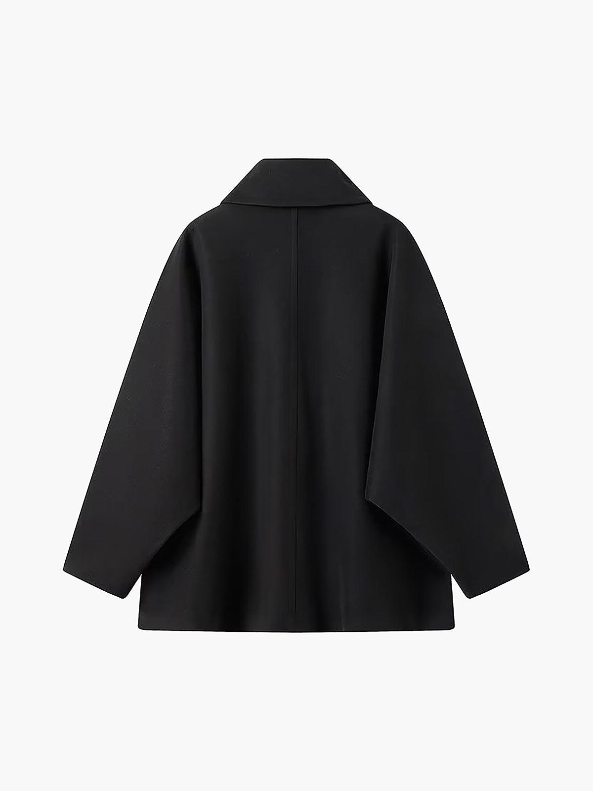 Oversize Bej Kaşe Kaban