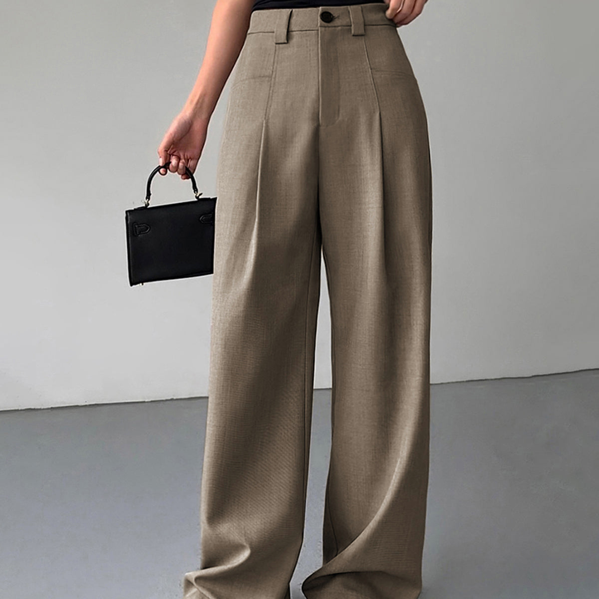 Divine Plise Geniş Paça Pantolon