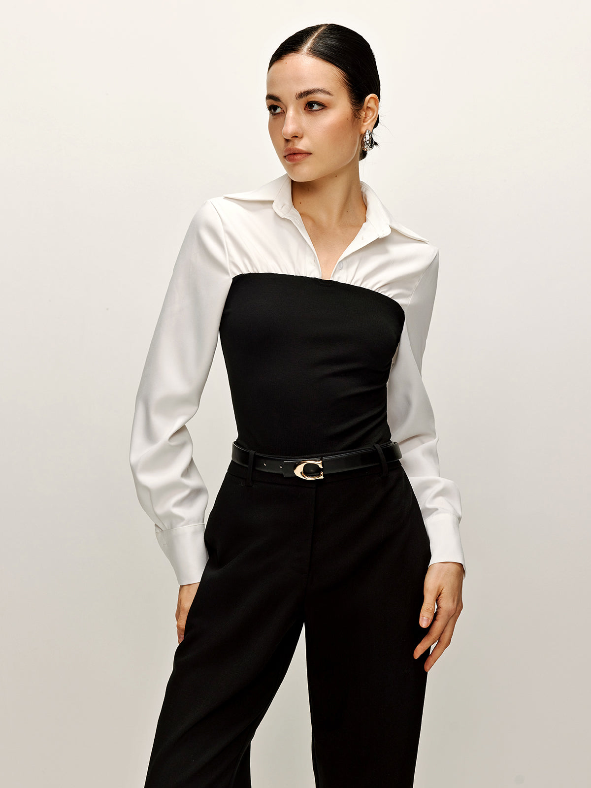 İki Tonlu Panel Polo Eşofman