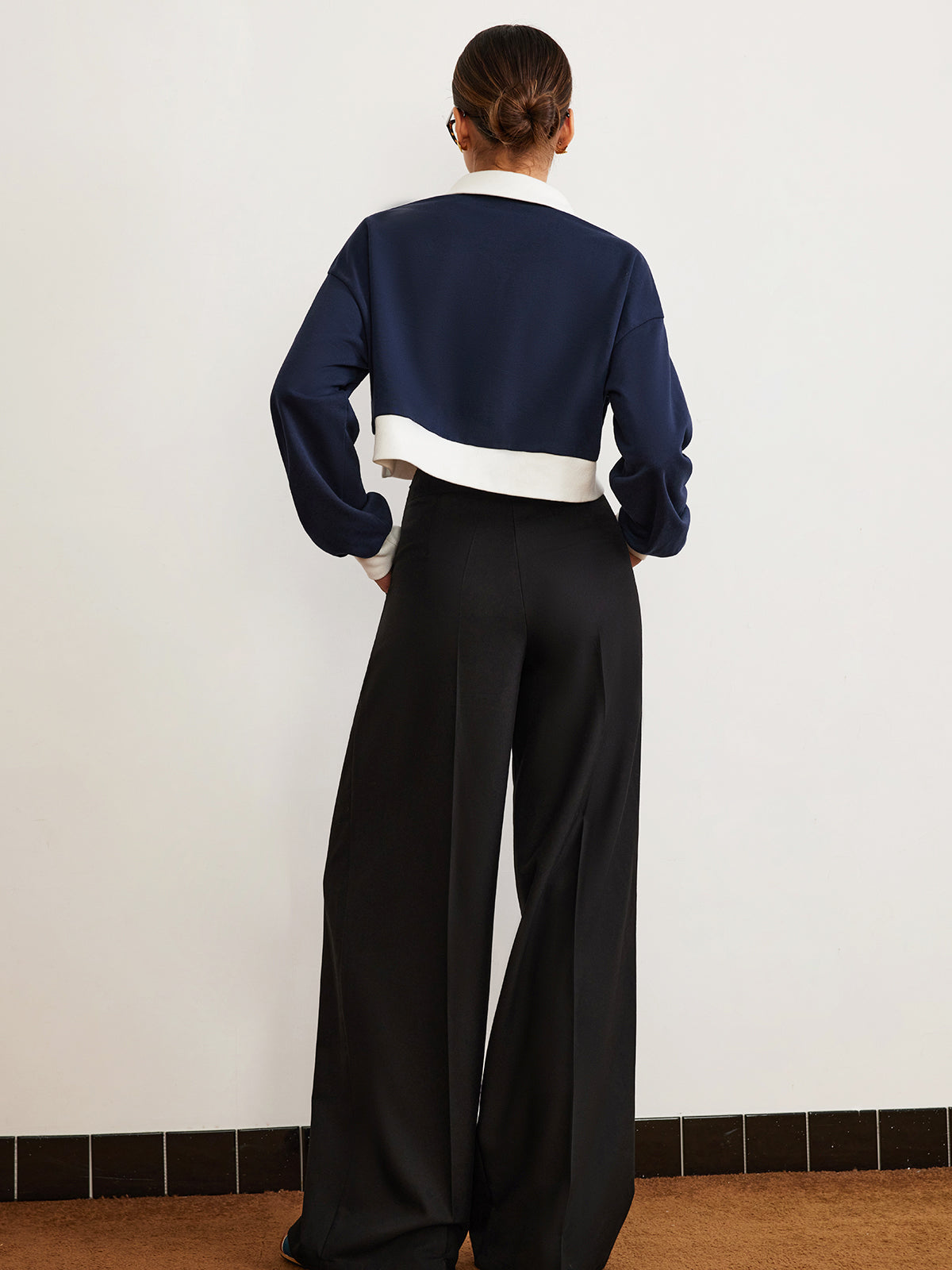 Patchwork Polo Kısa Sweat