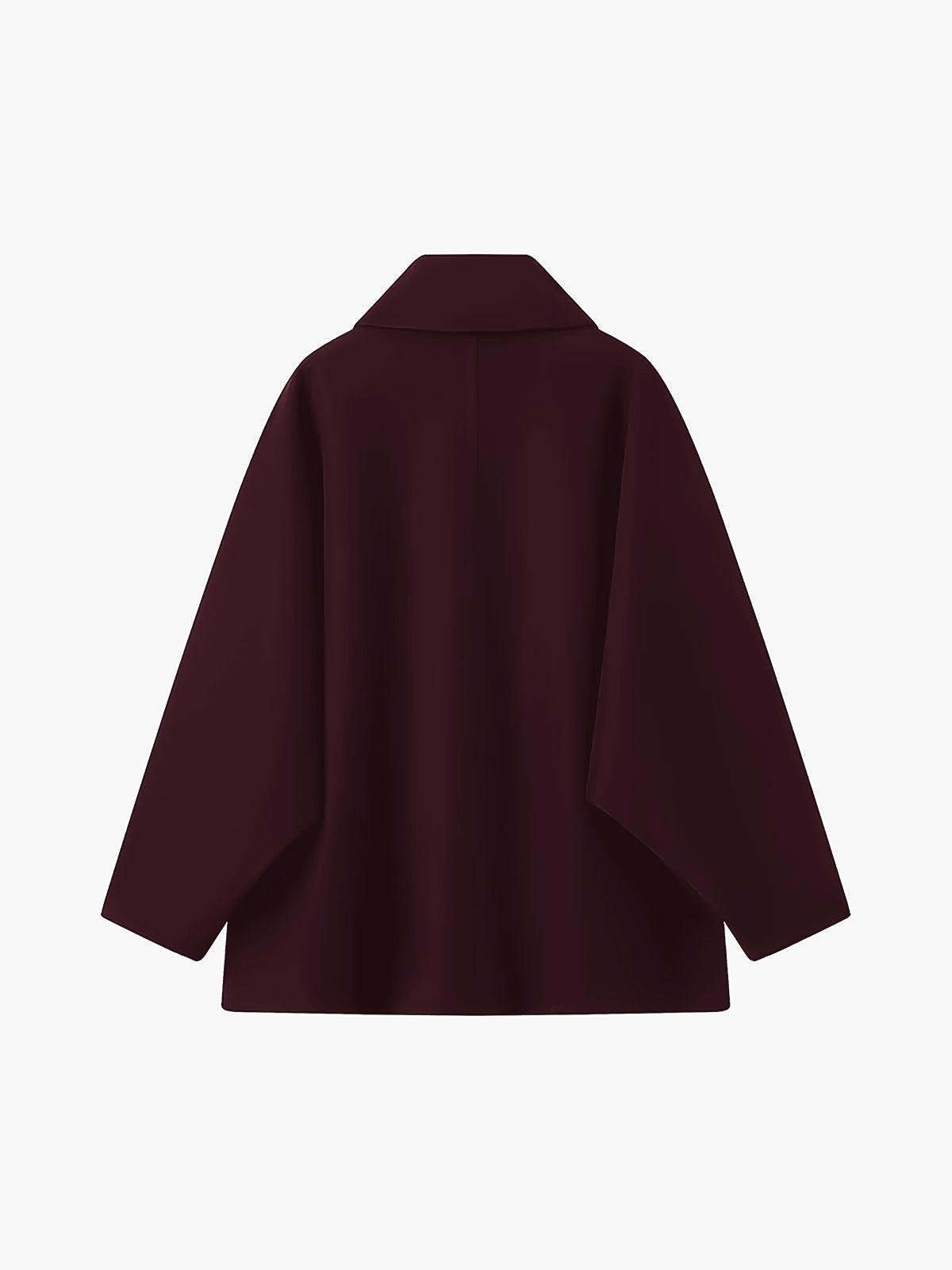 Oversize Bej Kaşe Kaban