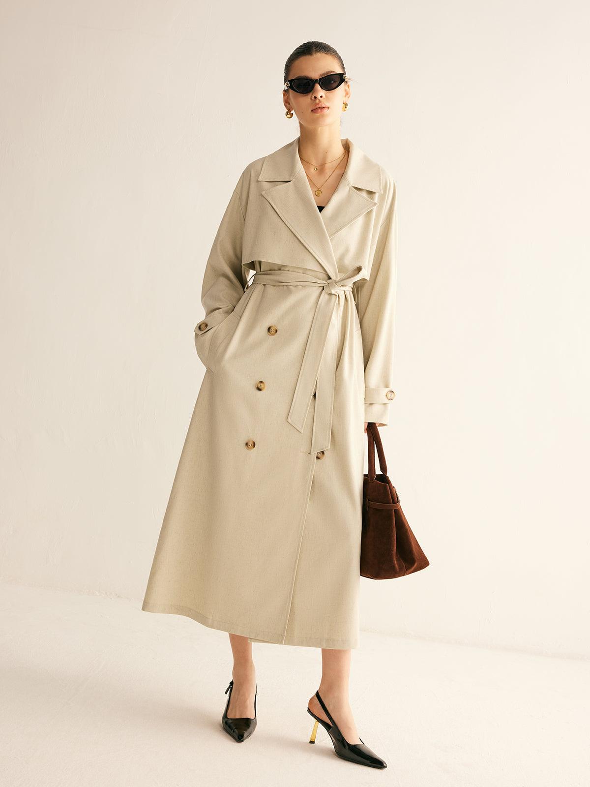 Elegance Pleated Trençkot