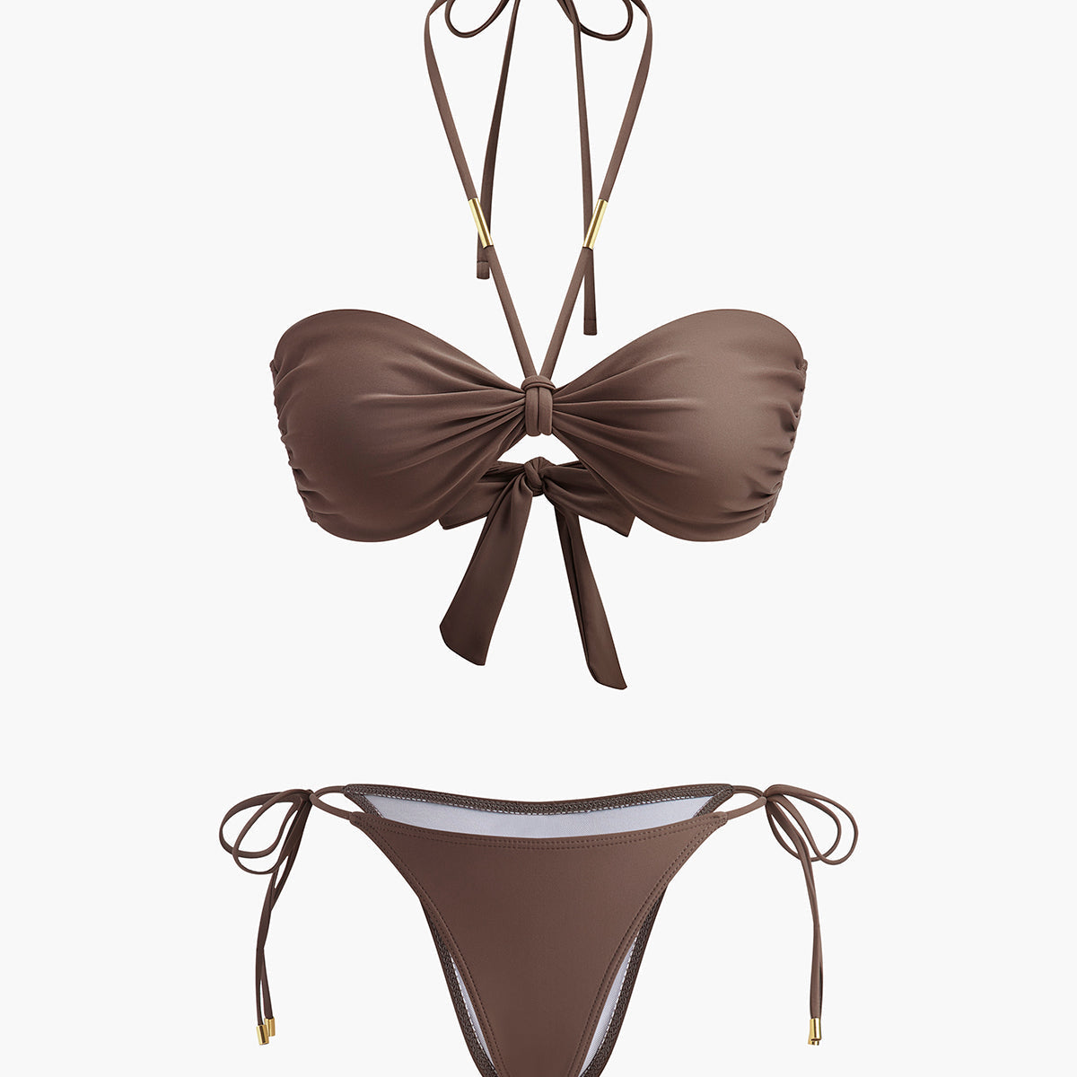 Fiyonk Düğümlü Bikini Takımı