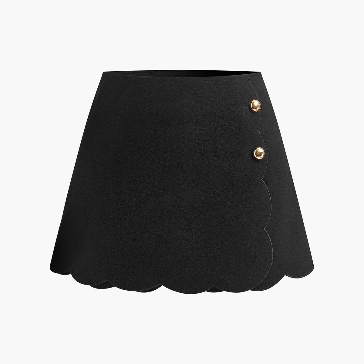 Fistolu Kenar Düğmeli Skort