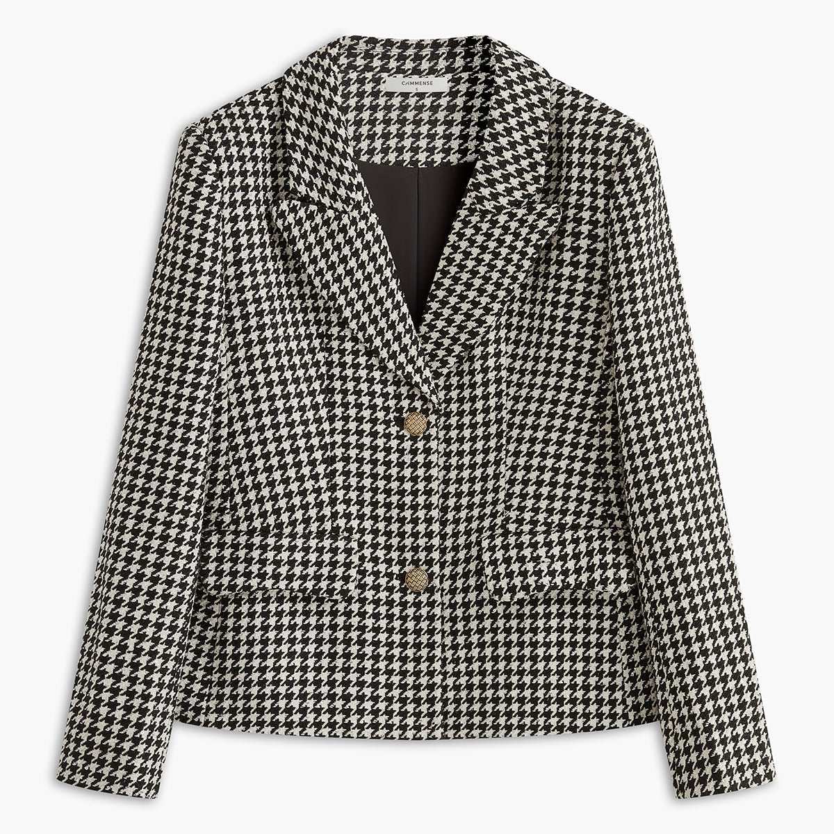 Retro Yaka Düğmeli Blazer