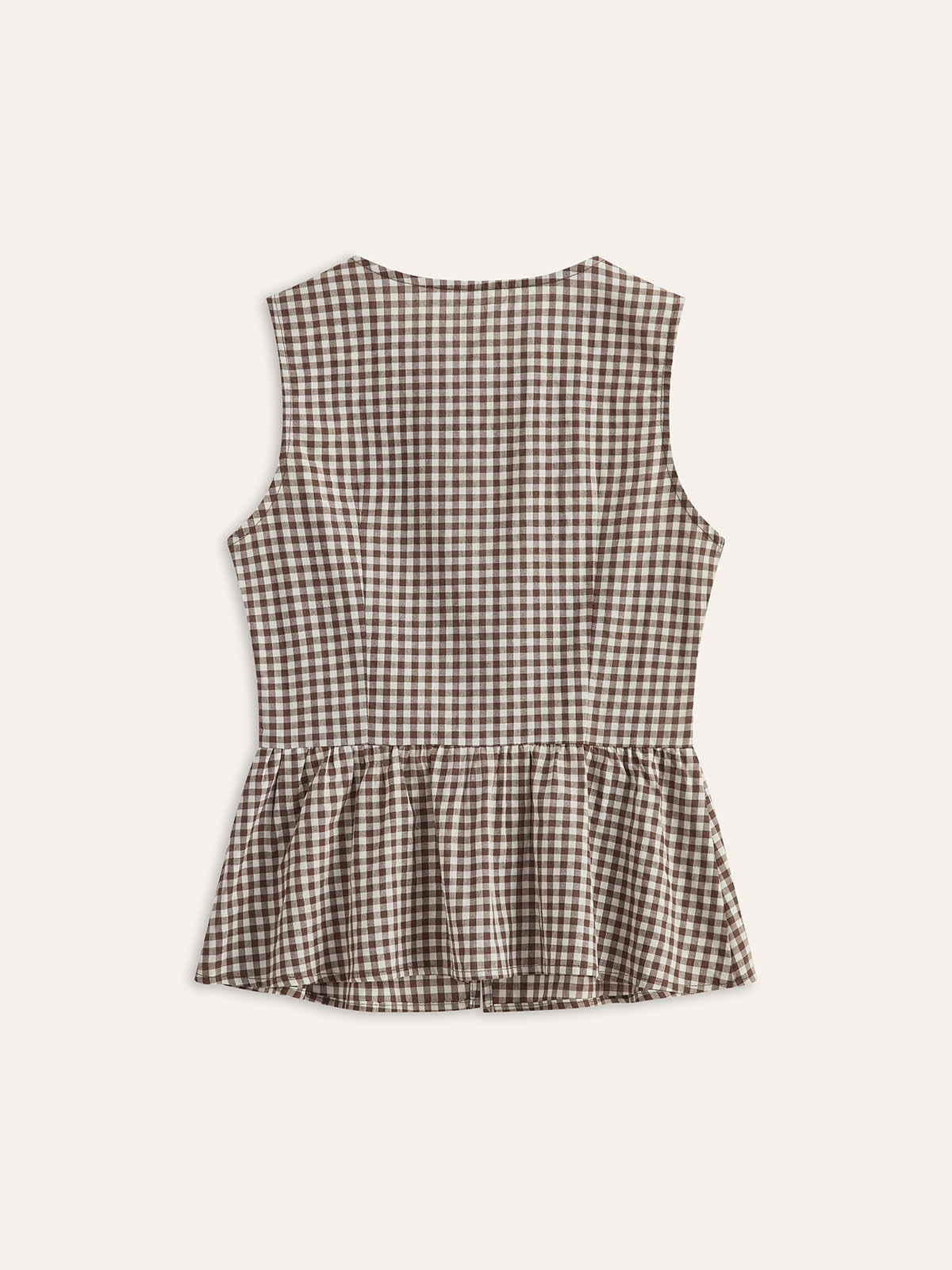 Pötikareli Önden Bağlamalı Peplum Üst