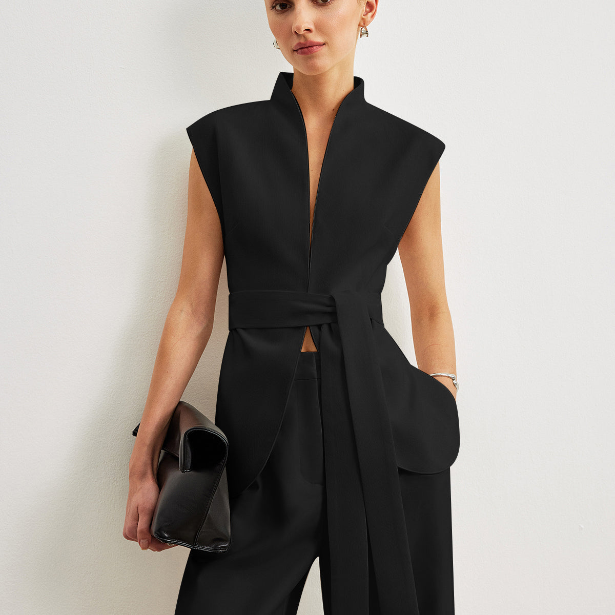 Kemerli Peplum Bluz