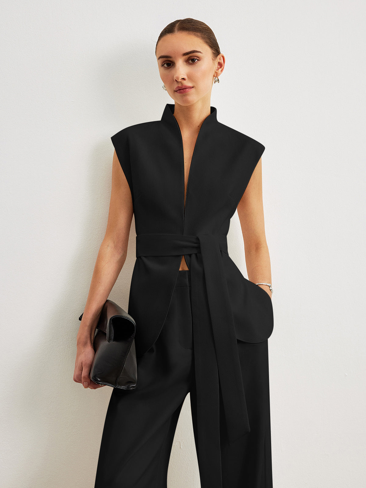 Kemerli Peplum Bluz