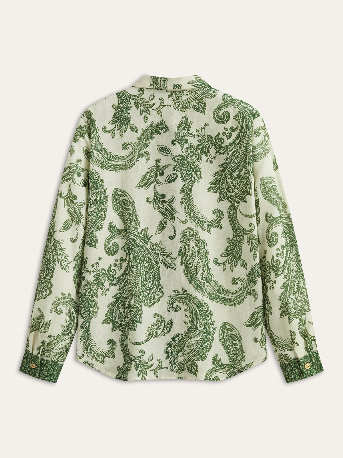 Paisley Desenli Önü Düğmeli Gömlek