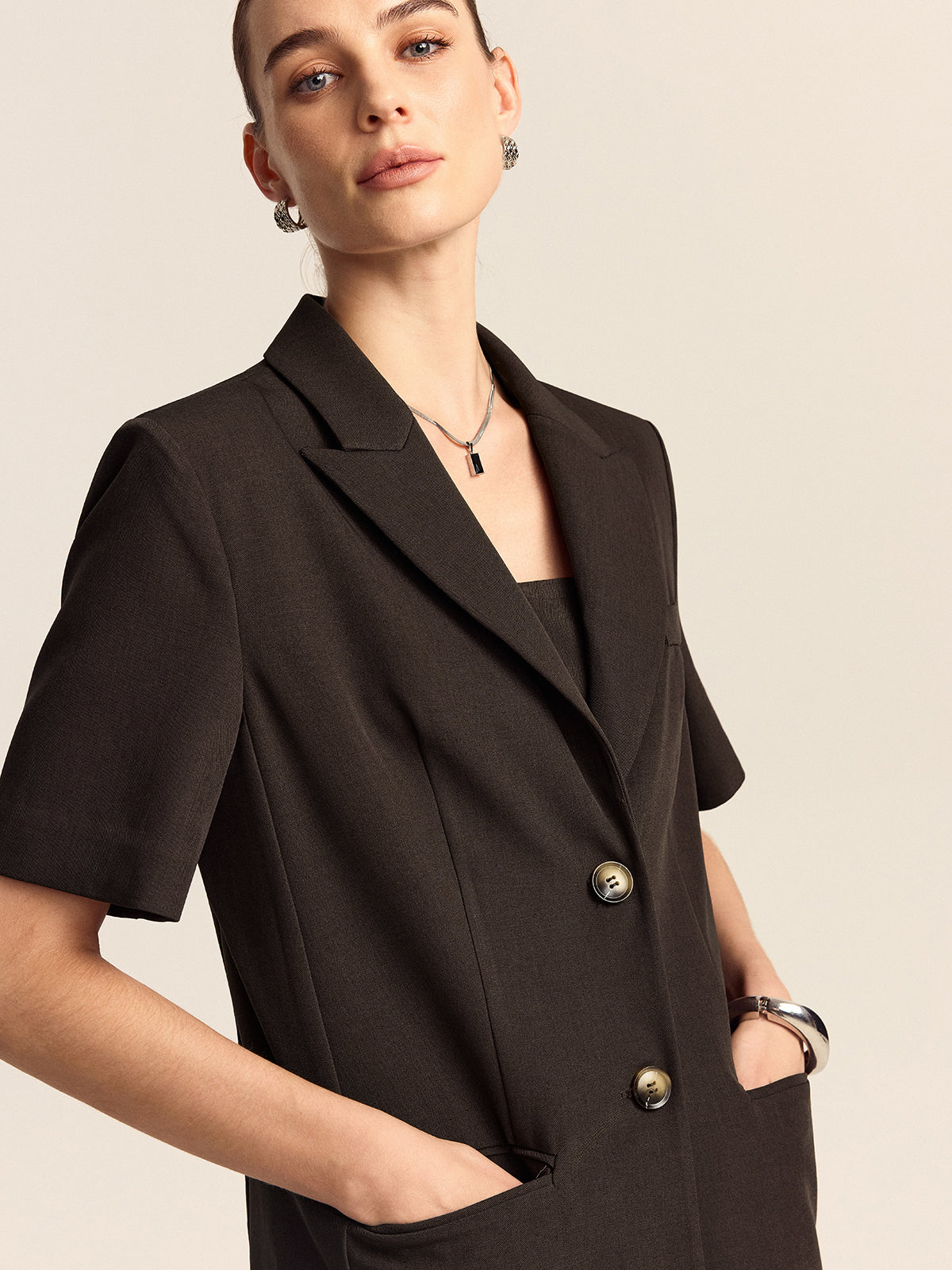 Büyük Erkek Kısa Kollu Blazer
