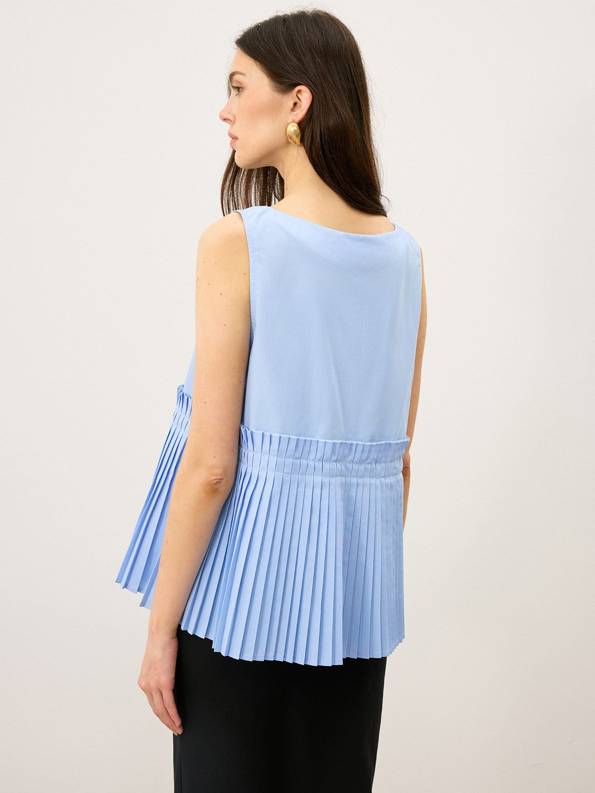 Pileli Etekli Tank Top