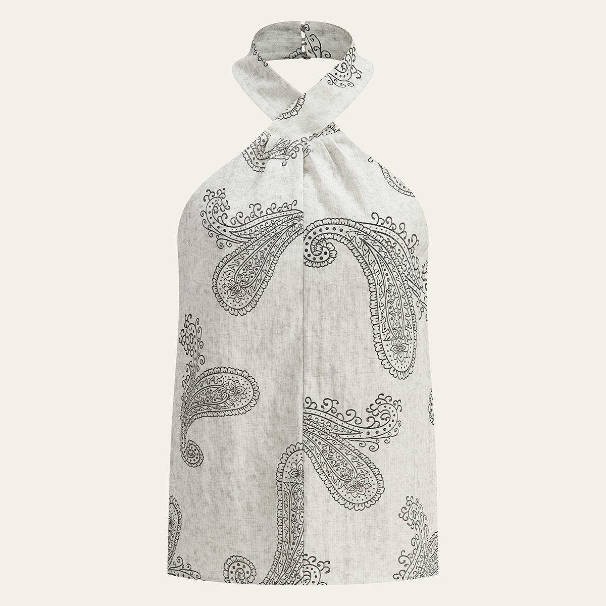 Boho Desenli Askılı Sırtı Açık Üst