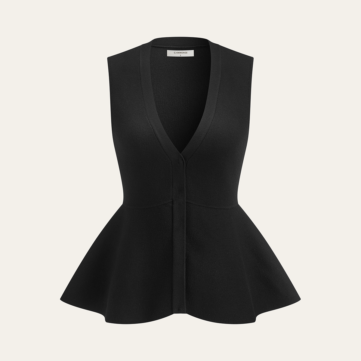 Örme Peplum Yelek Hırka