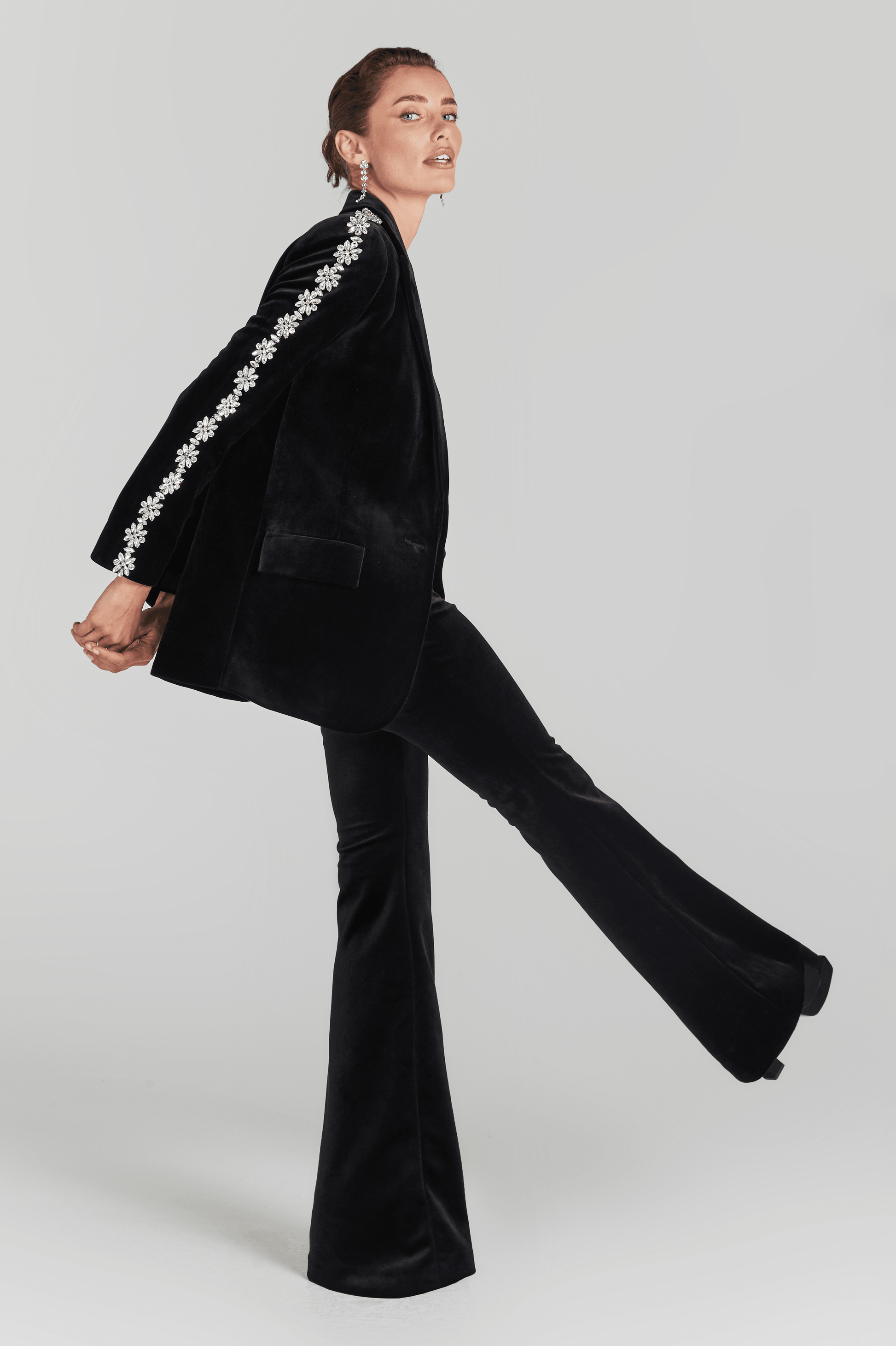 Lumina Velvet Blazer Ceket