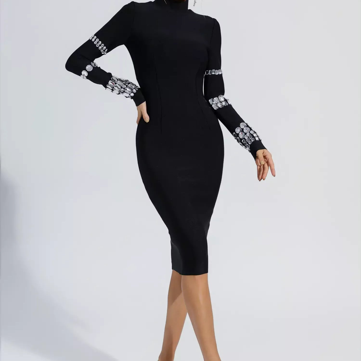 Diamond Bandaj Midi Elbise