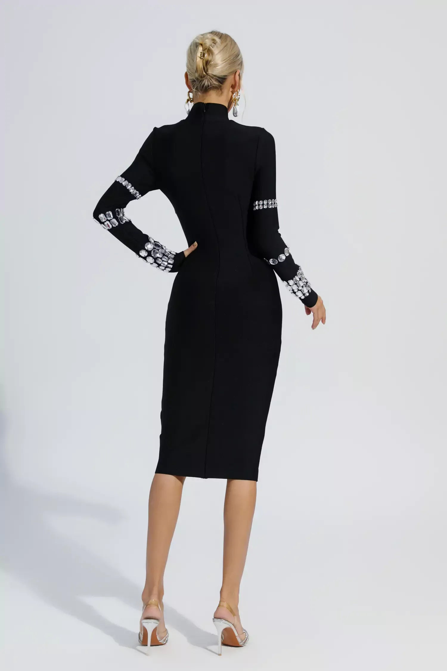 Diamond Bandaj Midi Elbise