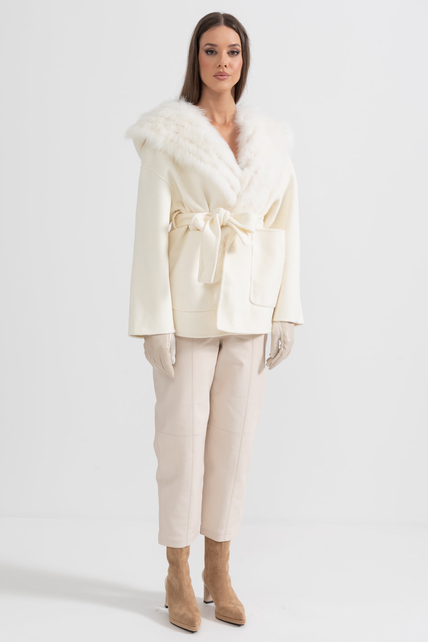 Oversize Kapüşonlu Ceket