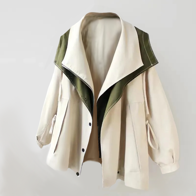 Çift Renk Oversize Ceket