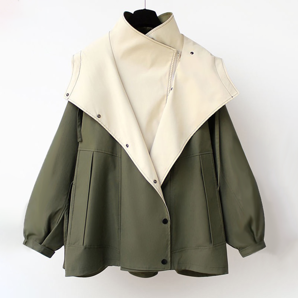 Çift Renk Oversize Ceket
