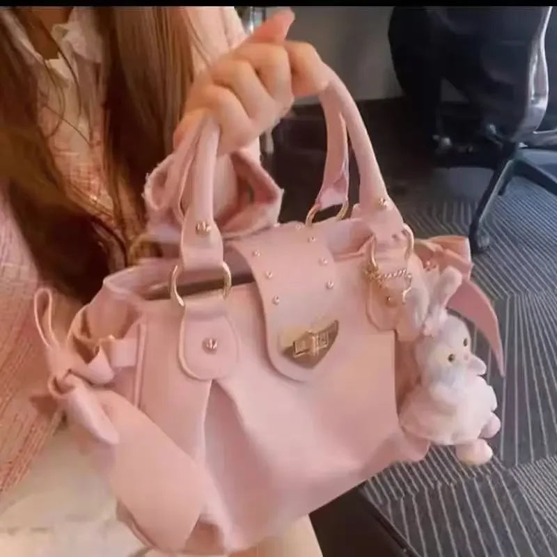 Pembe Fiyonklu El Çantası