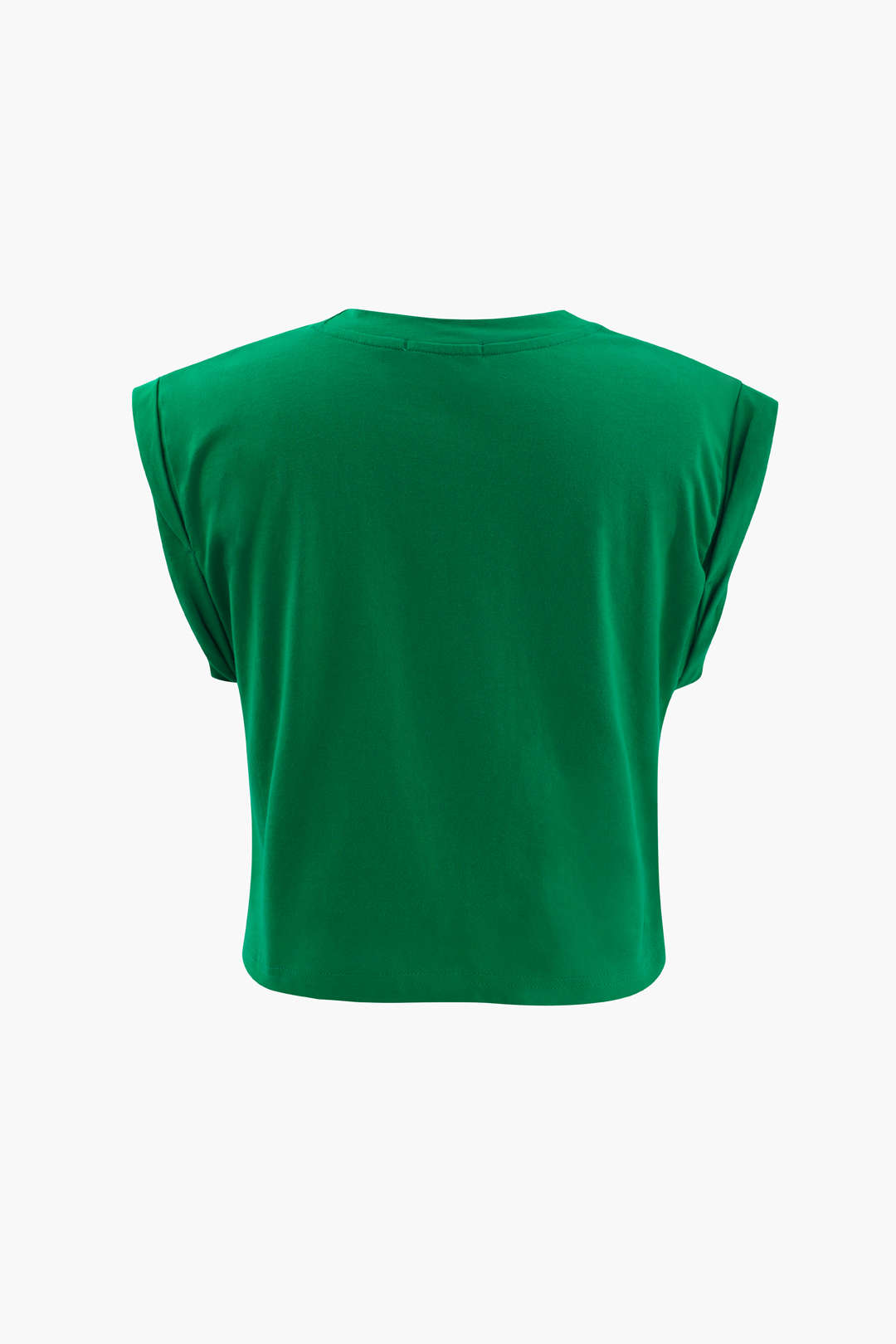 Çiçek Desenli Kenar Düğümlü Kısa Kol T-Shirt